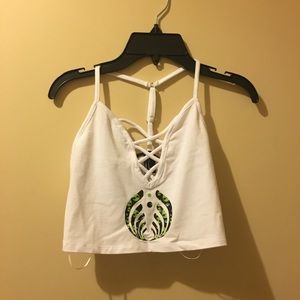 Bassnectar aliens croptop size small